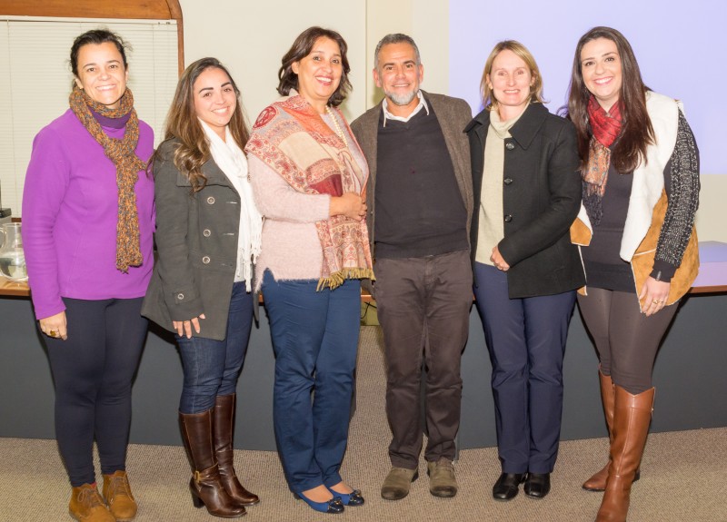 Professores e funcionários da Unidade em são Francisco de Paula, com a reitora e o professor Leonardo ao centro.