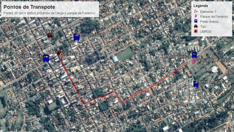 Mapa do google da região.