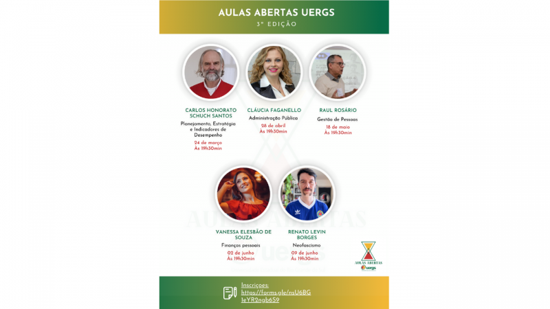Aulas abertas Uergs