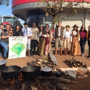 Uergs com a Equipe Organizadora do Evento e autoridades locais