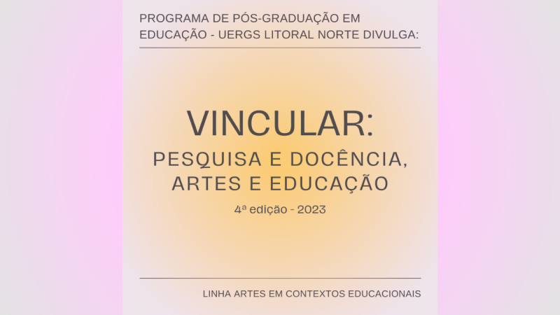 Extensão - Vincular pesquisa e docência, artes e educação